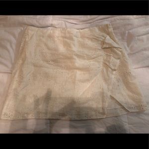 Floral design mini skirt